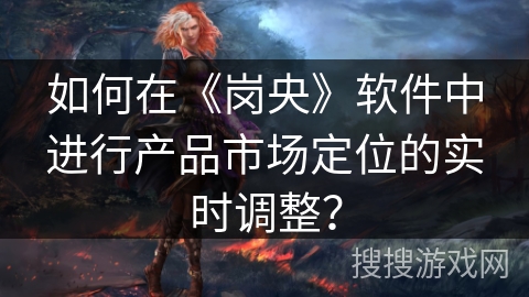 如何在《岗央》软件中进行产品市场定位的实时调整？