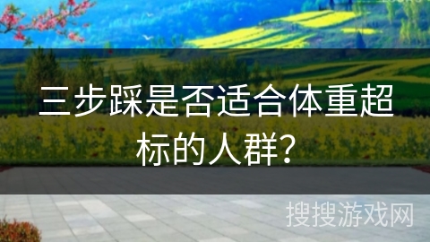三步踩是否适合体重超标的人群？