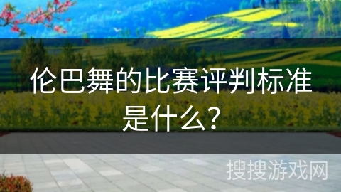 伦巴舞的比赛评判标准是什么？