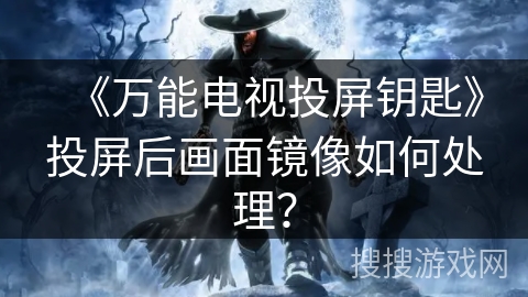 《万能电视投屏钥匙》投屏后画面镜像如何处理？