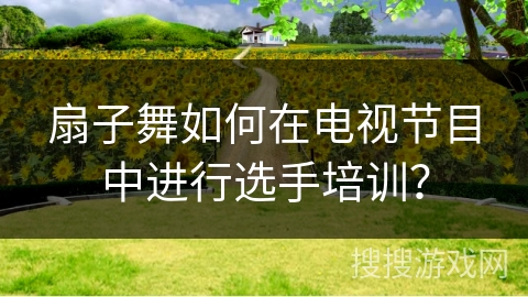 扇子舞如何在电视节目中进行选手培训？