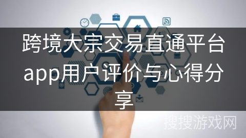 跨境大宗交易直通平台app用户评价与心得分享