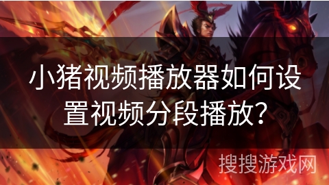 小猪视频播放器如何设置视频分段播放？