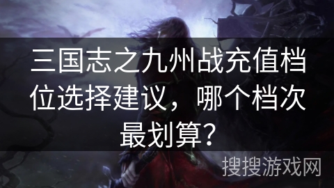 三国志之九州战充值档位选择建议，哪个档次最划算？