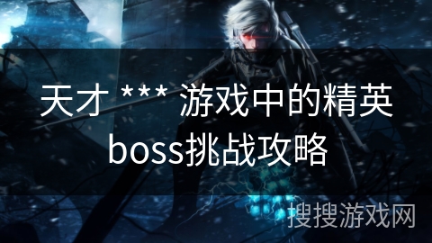 天才 *** 游戏中的精英boss挑战攻略 天才 *** 游戏中的精英boss挑战攻略