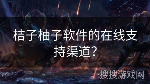 桔子柚子软件的在线支持渠道？