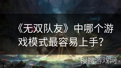 《无双队友》中哪个游戏模式最容易上手？
