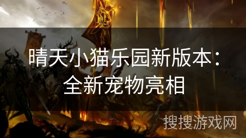 晴天小猫乐园新版本：全新宠物亮相