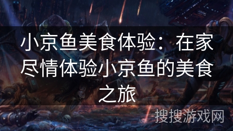 小京鱼美食体验：在家尽情体验小京鱼的美食之旅