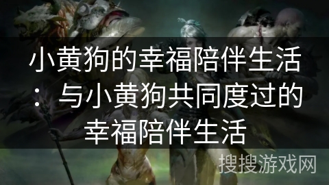 小黄狗的幸福陪伴生活：与小黄狗共同度过的幸福陪伴生活