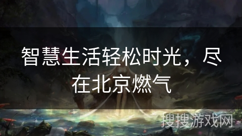 智慧生活轻松时光，尽在北京燃气