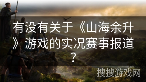 有没有关于《山海余升》游戏的实况赛事报道？