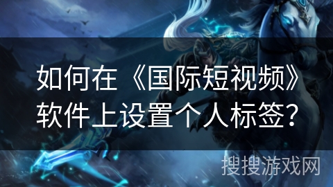 如何在《国际短视频》软件上设置个人标签？