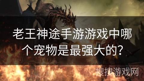 老王神途手游游戏中哪个宠物是最强大的？