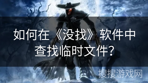 如何在《没找》软件中查找临时文件？