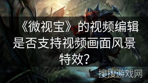 《微视宝》的视频编辑是否支持视频画面风景特效？