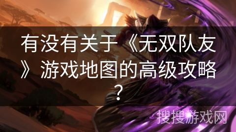 有没有关于《无双队友》游戏地图的高级攻略? 有没有关于《无双队友》游戏地图的高级攻略?