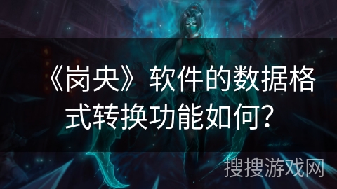 《岗央》软件的数据格式转换功能如何？