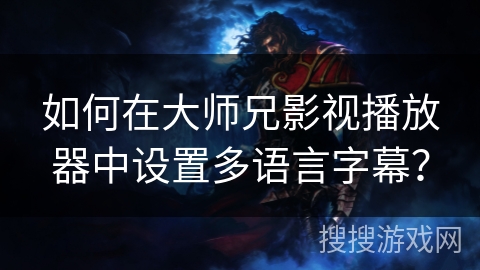 如何在大师兄影视播放器中设置多语言字幕？