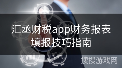 汇丞财税app财务报表填报技巧指南