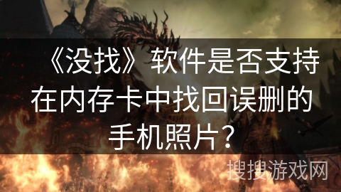 《没找》软件是否支持在内存卡中找回误删的手机照片？