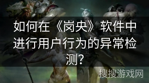 如何在《岗央》软件中进行用户行为的异常检测？