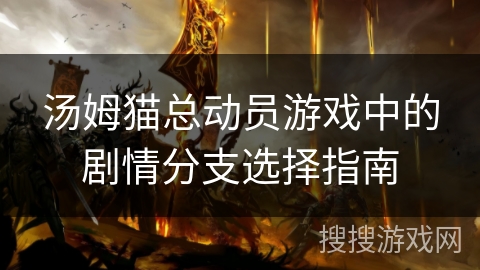 汤姆猫总动员游戏中的剧情分支选择指南