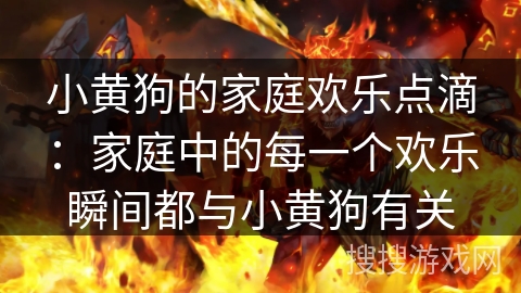 小黄狗的家庭欢乐点滴：家庭中的每一个欢乐瞬间都与小黄狗有关