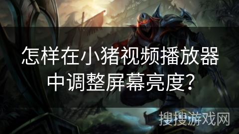怎样在小猪视频播放器中调整屏幕亮度？