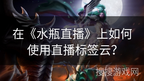 在《水瓶直播》上如何使用直播标签云？