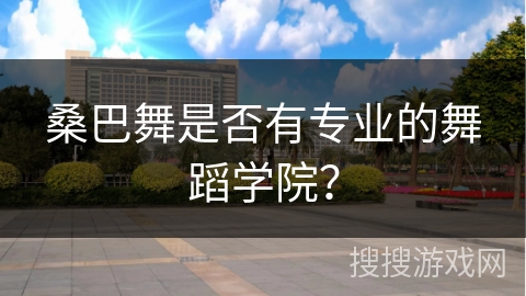 桑巴舞是否有专业的舞蹈学院？