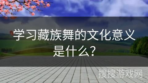 学习藏族舞的文化意义是什么？