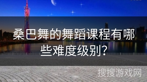 桑巴舞的舞蹈课程有哪些难度级别？