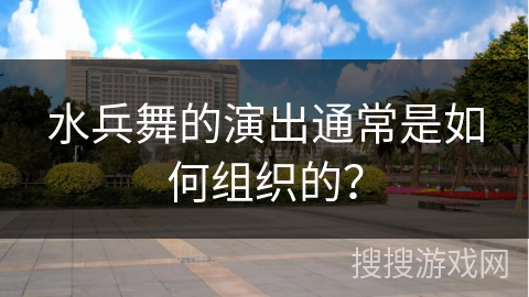水兵舞的演出通常是如何组织的? 水兵舞的演出通常是如何组织的?