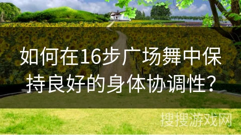 如何在16步广场舞中保持良好的身体协调性？