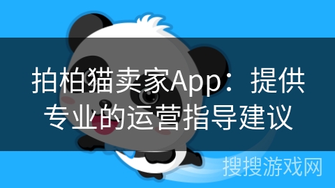 拍柏猫卖家App：提供专业的运营指导建议
