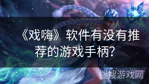 《戏嗨》软件有没有推荐的游戏手柄？