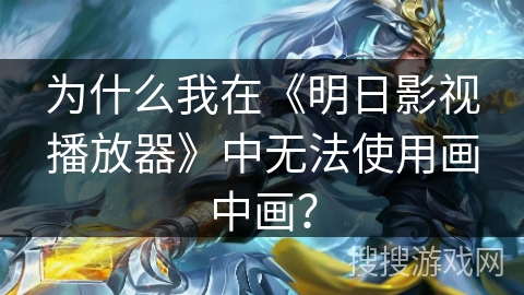 为什么我在《明日影视播放器》中无法使用画中画？