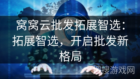 窝窝云批发拓展智选:拓展智选,开启批发新格局 窝窝云批发拓展智选:拓展智选,开启批发新格局