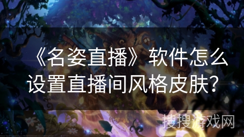《名姿直播》软件怎么设置直播间风格皮肤? 《名姿直播》软件怎么设置直播间风格皮肤?