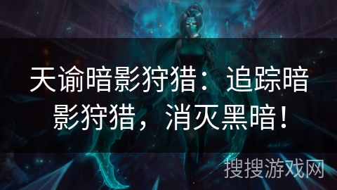 天谕暗影狩猎:追踪暗影狩猎,消灭黑暗! 天谕暗影狩猎:追踪暗影狩猎,消灭黑暗!