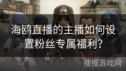 海鸥直播的主播如何设置粉丝专属福利？