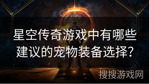 星空传奇游戏中有哪些建议的宠物装备选择? 星空传奇游戏中有哪些建议的宠物装备选择?