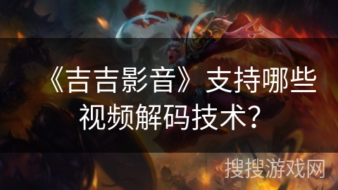 《吉吉影音》支持哪些视频解码技术？
