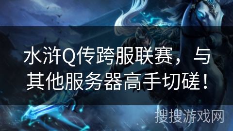 水浒Q传跨服联赛,与其他服务器高手切磋! 水浒Q传跨服联赛,与其他服务器高手切磋!