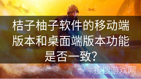 桔子柚子软件的移动端版本和桌面端版本功能是否一致? 桔子柚子软件的移动端版本和桌面端版本功能是否一致?