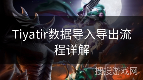 Tiyatir数据导入导出流程详解
