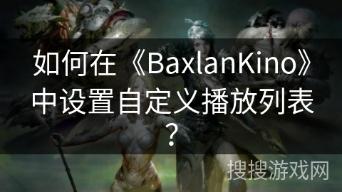 如何在《BaxlanKino》中设置自定义播放列表？