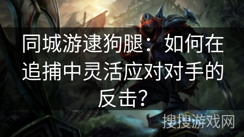 同城游逮狗腿:如何在追捕中灵活应对对手的反击? 同城游逮狗腿:如何在追捕中灵活应对对手的反击?