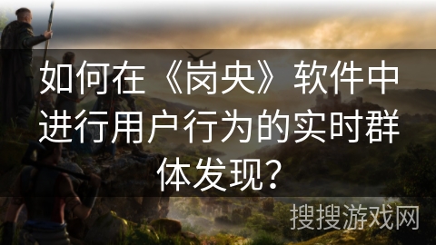 如何在《岗央》软件中进行用户行为的实时群体发现？
